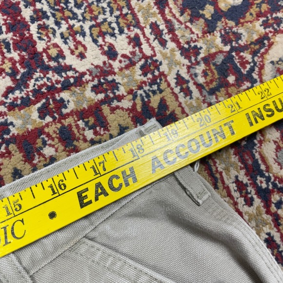 VTG‎ Carhartt Tan Carpenter Work Pants Relaxed Fit Distressed Size 38x31 Stone - Picture 7 of 8